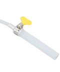 Commercial Coffee Machine Steam Wand Brush With High Pressure Steam Cleaner Pro Grade showing nozzle and yellow handle