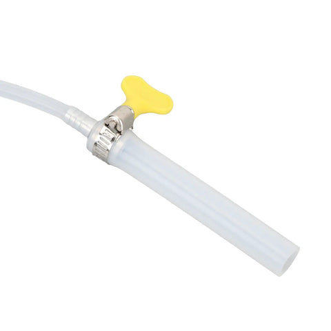 Commercial Coffee Machine Steam Wand Brush With High Pressure Steam Cleaner Pro Grade showing nozzle and yellow handle
