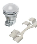 Chrome Showroom Style Push Button Fuel Door Panel Latch Kit For Harley Touring Electra Glide Street Glide Ultra Limited Tour Glide Road Glide Tri Glide 1992 Through 2024