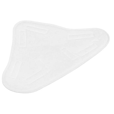 Top Shelf Microfiber Steam Pocket Replacement Mop Pads Compatible With X5 Steamboy, triangular white mop pad for hard floors.