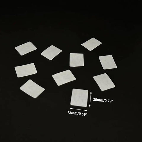 10 white paper hinges shown for 20 Pieces RC Plane Hinge Folding Leaf Paper Hinges For DIY Model Aircraft Aileron Tail Wing Connector White 15x20mm And 20x25mm Foam Aircraft Parts Kit