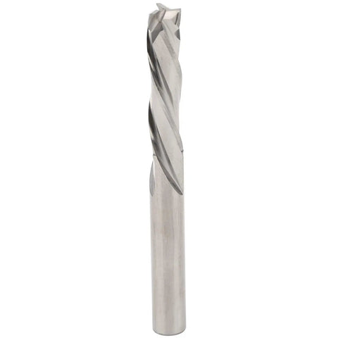 3 Flute Tungsten Steel Milling Cutter For Aluminum CNC Milling Tool With Round Handle Non Ferrous Friendly 6mm Head Diameter 60mm Overall Length