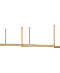 Genuine Heavy Duty Gold Shelf Brackets Straight Out The Garage Rock Solid Wrought Iron Mounts with wood shelf for storage.