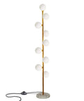 Cozy Elegant Mid Century Floor Lamp With Nine Lights For Living Room, Bedroom, And Office, Warm White 2700K Ambience