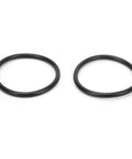 Two black rings from Gear Shift Stick Repair Bushing Kit For Manual Transmissions 1998 To 2013 With ABS Material Fixes Sloppy Shifting And Delivers Smooth Precise Shifts No More Gear Slips Fits Combo Meriva Vectra Zafira