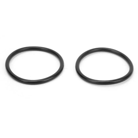 Two black rings from Gear Shift Stick Repair Bushing Kit For Manual Transmissions 1998 To 2013 With ABS Material Fixes Sloppy Shifting And Delivers Smooth Precise Shifts No More Gear Slips Fits Combo Meriva Vectra Zafira