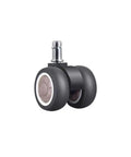 Five Pack Twin Roller Caster Wheels Built For Smooth Cruising On Your Home Office Rig Featuring Dead Silent TPR Rubber Glide 11 Mm Stem