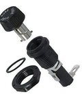 Panel Mount Fuse Holder for 250V Circuits Holds One Quarter by One And Quarter Inch Cartridge Fuse 15A Fuse Rated Quick Connect Terminals