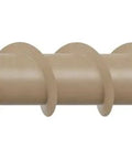 Close-up of DSVT4MB Deck-Drive DSV Wood Screw 10 x 4 Inch Flat Head T-25 With Quik Guard Tan showing low torque threads
