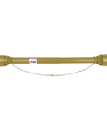 Beat Down Tough Heavy Duty PTO Shaft For Bush Hog And Finish Mower Measuring 39 To 62.5 Inches with dual six spline connections.