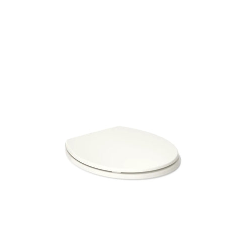Brevia Round Toilet Seat With Quick Release Hinges And Quick Attach Hardware For Easy Clean Biscuit Color With Grip Tight Bumpers