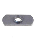 Professional Grade 3/8-16 Spot Weld Nuts With Dual Tab Engineering For Unbeatable Torque Resistance And Kick Ass Grip On All Your Hot Rod Or Shop Floor Builds, viewed from above.