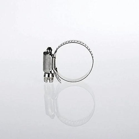 Stainless steel hose clamp from the Stainless Steel Hose Clamp Assortment Kit With 26 Pieces And Storage Case Worm Gear Design For Securing Hoses