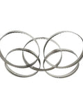 Premium M42 Bandsaw Blades 5 Pack Built Tough For Real Woodworkers Featuring A Sharp 10 Degree Hook And 1.15T Thickness visible.