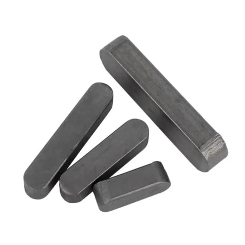 Dang Solid Steel Parallel Keys Set Of Ten with various sizes showing flat keyway pins for machine assembly.