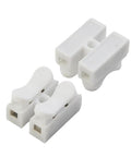 Spring Quick Wire Connectors 2 Pin Screwless Terminal Block 20 Pack AWG 20 12 Flame Retardant PP Housing for LED strip lighting