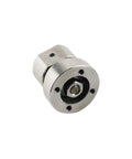 Stainless steel disc rotary hinge with mounting flange, torque adjustable 2.0 N.m