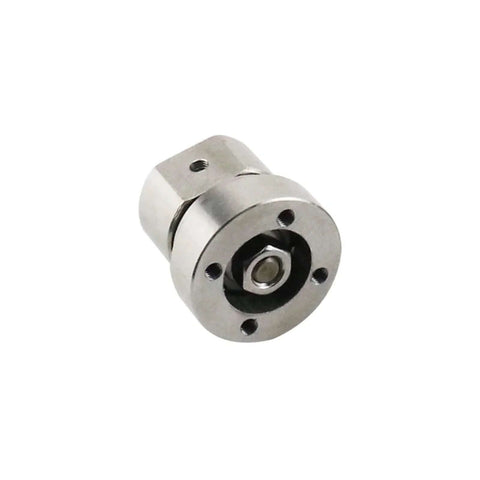 Stainless steel disc rotary hinge with mounting flange, torque adjustable 2.0 N.m
