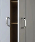 Chrome White Green Cabinet Pull Handles For Drawers And Doors Zinc Alloy Wardrobe Knob with open closet doors