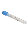 Veterinary Lab Vacuum Blood Collection Coagulation Tubes With Buffered Sodium, 2ml Capacity, Blue cap, displayed individually