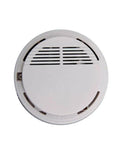 Zero Headache 10 Year Battery Smoke Detector And Alarm With Photoelectric Sensor For House And Bedroom Safety Straight Up Dependable Bulletproof 2 Pack Ul217 Certified top view of a white smoke detector.