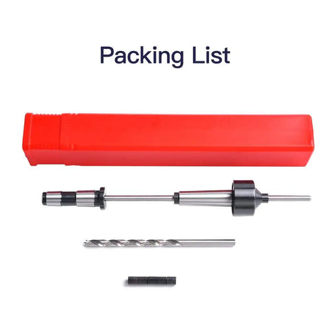 Pen Mandrel Bundle With Mandrel Saver 2MT for Woodturning Pens, Bending-Free System components displayed in packing list.