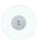 Top view of Dope Tempered Glass Turntable Kitchen Lazy Susan 20 Inch 30 Inch 40 Inch Large Swivel Round Rotating Tray for dining table.