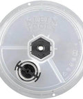 Front view of Klein Tools 53710 adjustable circle hole cutter with dust bowl and vacuum port, 2 to 7 inches.