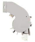 Dishwasher Vent And Fan Assembly Replacement Part WPW10469574, OEM quality, gray, side view, easy install, durable tech.