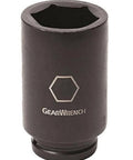 Three Quarters Inch Drive Deep Impact Socket One And Three Quarters Inch Six Point SAE Built For Pros With Off Corner Loading