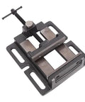 4-Inch Small Flat Table Vise, cast-iron woodworking bench vise with screw clamp and mounting slots