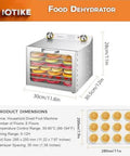 Legit Top Shelf Electric Food Dehydrator With Smart Timer And Exact Temperature Settings Heck Yes For Drying Fresh Fruit Tender Meats Homemade Dog Treats No Drama Weekender Vibe, stainless steel with fruit slices.