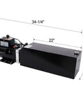 Heavy Duty Hydraulic Power Unit AC 110V Single Phase 16 Quart Steel Reservoir Replacement Pump with dimensions