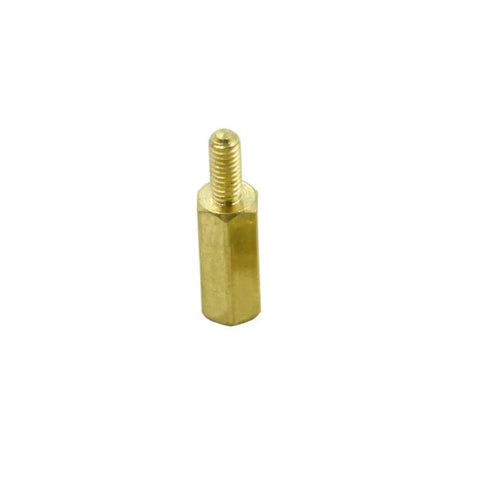 Top Shelf M2.5 Brass Hex Standoff Spacers With Male To Female Threads, Solid 100 Piece Gold Tone Hardware Kit For Cnc Builds And 3D Printer Mods Handling It Like A Champ, 17mm length.
