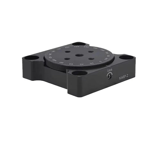 2 Inch Manual Rotary Stage for Precision Optical Alignment, Built Tough Aluminum Anodized Finish, 360 Degree Rotation with Laser Etched Scale