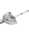 Precision Table Saw Miter Gauge With Adjustable Flip Stop And Angle Guide, aluminum build, features angle dial, perfect for accurate cuts.