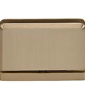 Brushed Bronze Top Or Bottom Mount Hinge For One Half Inch Tempered Glass, Heavy Duty Glass Door Hardware, Senior Prima 01 Series
