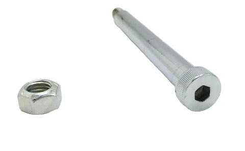 Must Have Retaining Shoulder Bolt And Nut Kit For 10K To 12K Trailer Brake Hydraulic Calipers Replacement Hardware For Caliper Retention On 10K And 12K Axle Systems. Chrome shoulder bolt and locking nut kit for trailer brake calipers.