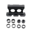 Roof Rack Bicycle Fork Mount And Front And Rear Wheel Bracket Set With Upgraded Quick Release Thru Axle System Includes 4 Adapters