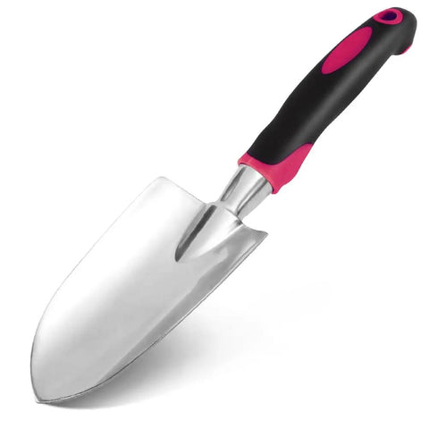 Heavy Duty Manganese Steel Garden Trowels For Digging Shoveling And Planting, Ergonomic Non Slip Grip, All Purpose Hand Tools In Black And Red