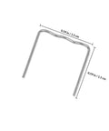 High Performance Hot Plastic Bumper Repair Welding Staples For Auto Body Work With Precision 0.8mm Rods, metal staple view measuring 0.59 inches.