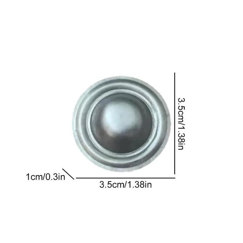 Premium Galvalume Roof Screw Caps To Cover Exposed Hardware Without A Sweat And Deliver A Knockout Waterproof Shield For Outdoor Shingles Patios And Fix Ups, 3.5cm round steel cap.