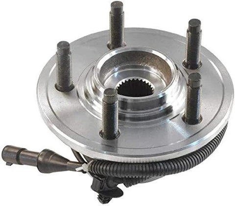 Wheel Hub And Bearing Assembly Front Left And Right 5-Lug With ABS For Ford Explorer 2002-2005 Mercury Mountaineer 2002-2005