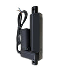 Pair Of Two Inch Stroke 12V Electric Linear Actuators Set, 225 Lbs Load Capacity, 10 Mm Per Second Travel, IP55 Waterproof, Black Aluminum, Heavy Duty Actuators For DIY Projects, Auto, Marine And Robotic Applications. Black 12V linear actuator with wiring