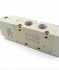 Monostable Solenoid Valve Dual Voltage 12-24 VDC And 24-220 VAC, 0.25 Inch Port Size, 70 Series Five Port Pneumatic Valve with Flow Control