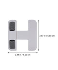 Kidproof Fridge Lock For Cabinets And Drawers With Flexible Strap No Tools Needed Easy Install showing size dimensions.