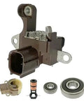 Heavy Duty Alternator Kit With Voltage Regulator Brush Holder And Bearings, 12V system components including regulator and bearings.
