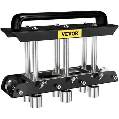 Three Station Edge Roller Bender for Sheet Metal Fabrication, 0-90 Degree Bends, heavy duty all metal, black and silver finish
