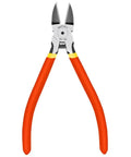 Built Tough 6 Inch Flush Side Cutters With Ultra Sharp Edge For Cables And Wires, Non Slip Grips, Spring Loaded Leverage