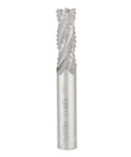4-flute HSS roughing end mill router bit, side view for CNC machines